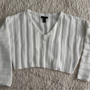 Forever 21 Cream Knit Sweater